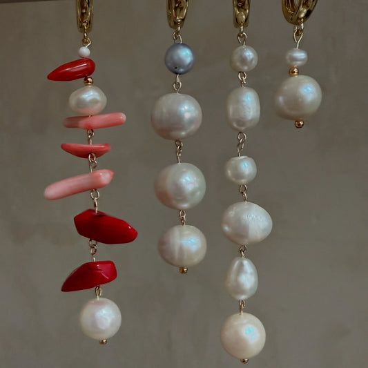 Pearl drop earring