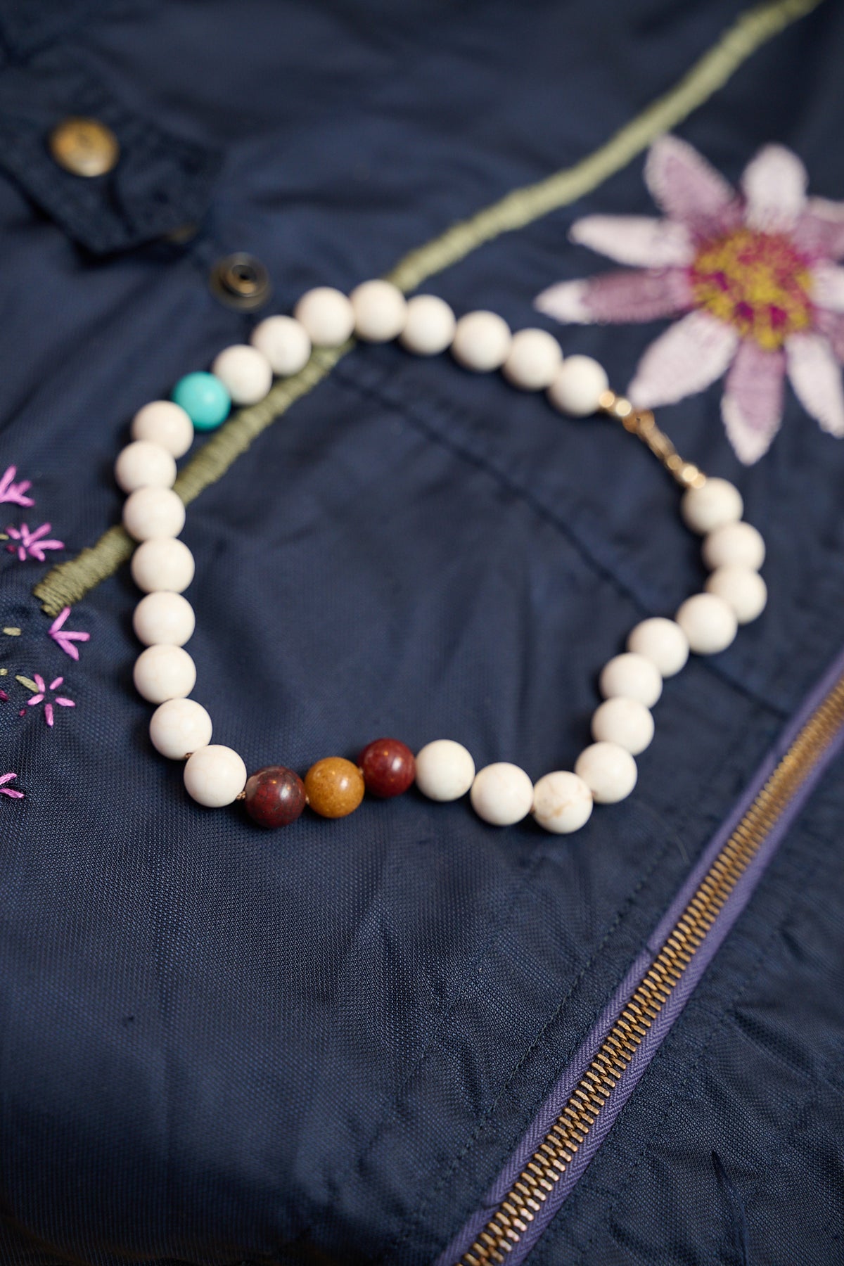 Gemstone chunky choker
