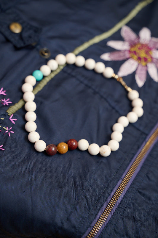 Gemstone chunky choker