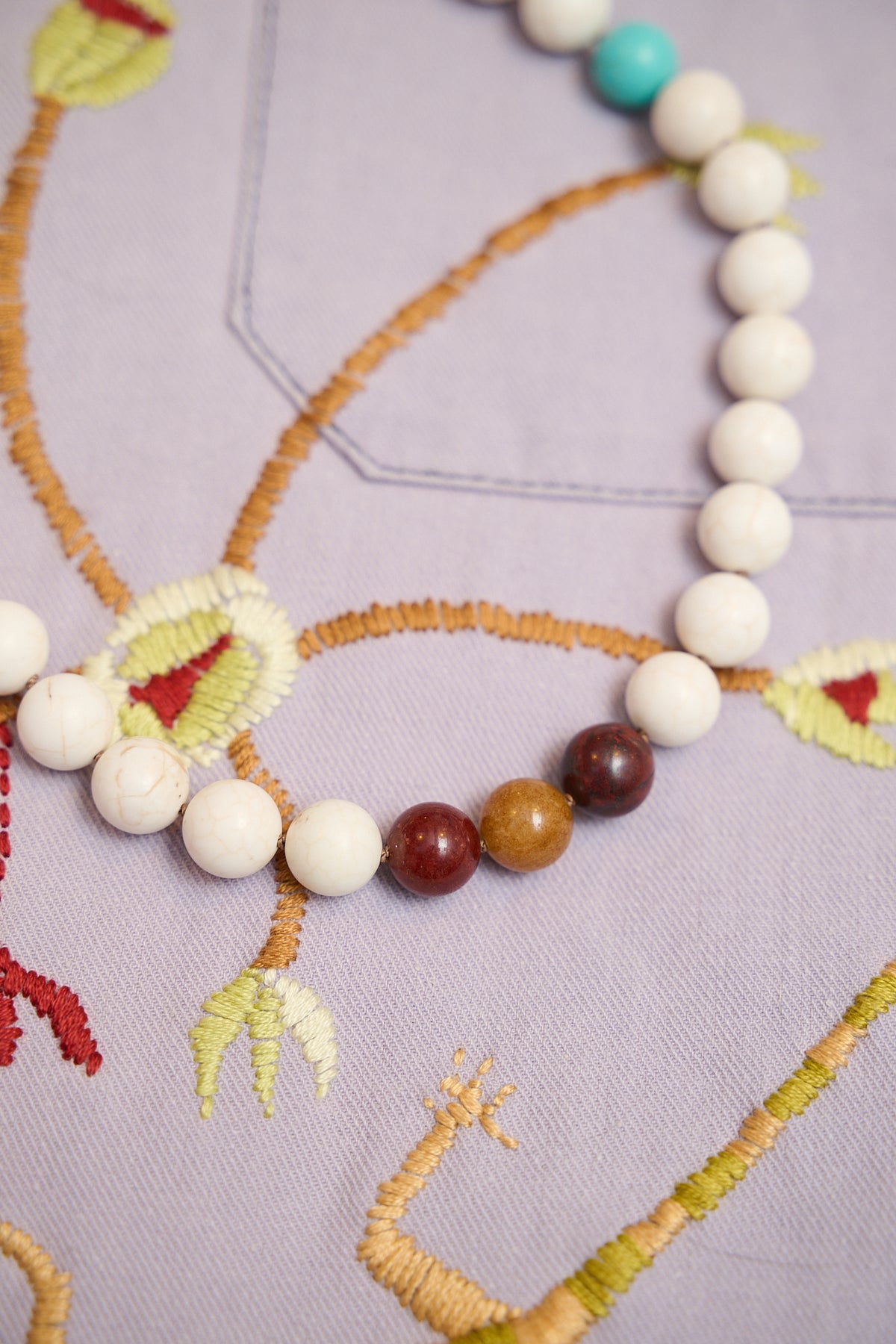 Gemstone chunky choker