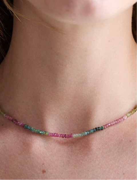 Alix Watermelon tourmaline skinny