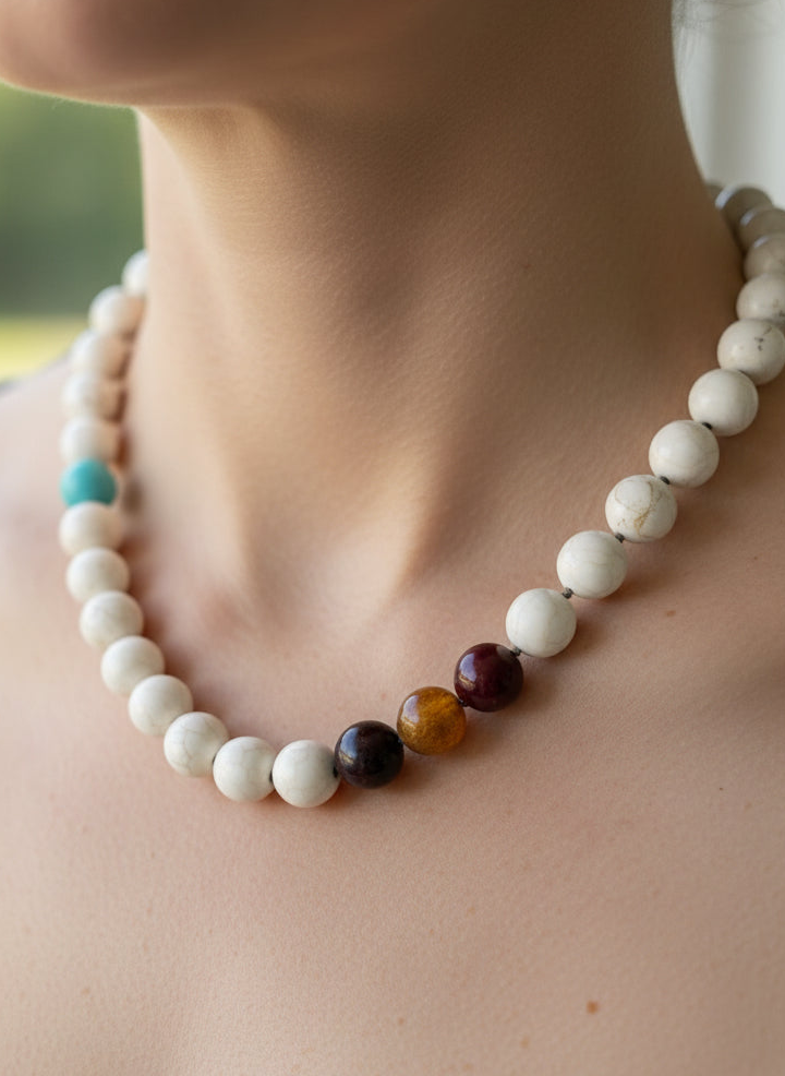 Gemstone chunky choker