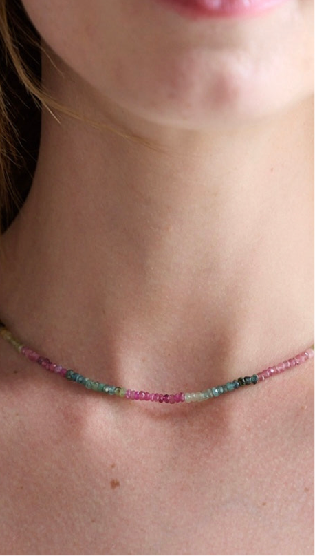 Alix Watermelon tourmaline skinny